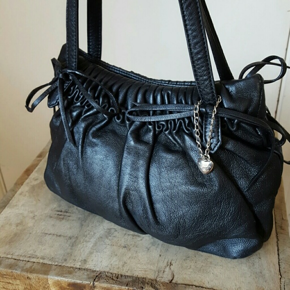 TOSCA BLU Black Leather Bag - Picture 6 of 9